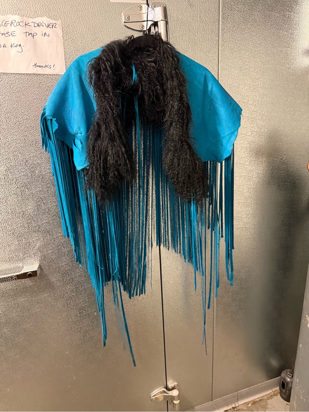 Hand Crafted Black Mongolian Lamb fur collar - Picture 3 of 4
